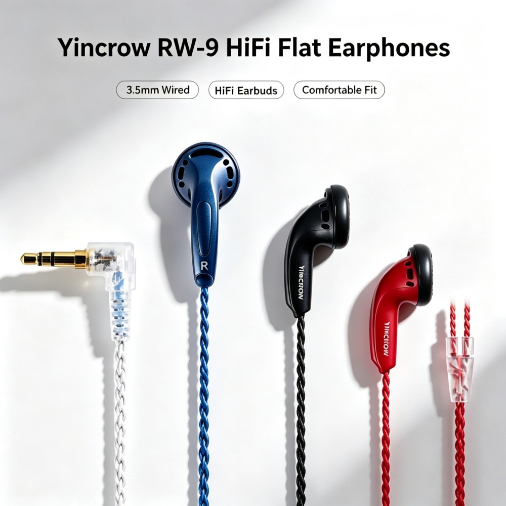 Fone de Ouvido Yincrow RW-9 HI - Audiophile Headphone Wired avaliação e preço