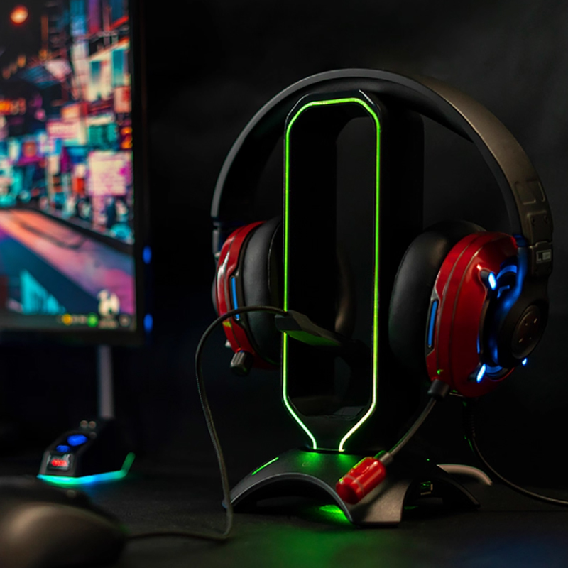 Suporte de fone de ouvido rgb  - Gaming Headset Rgb avaliação e preço